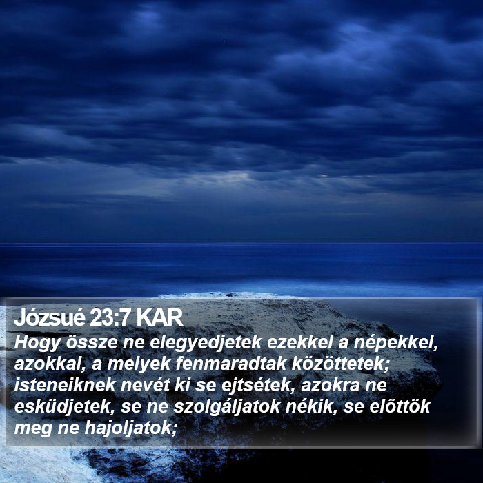 Józsué 23:7 KAR Bible Study