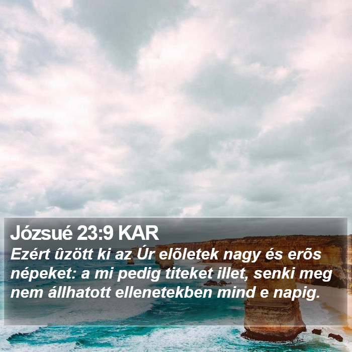 Józsué 23:9 KAR Bible Study