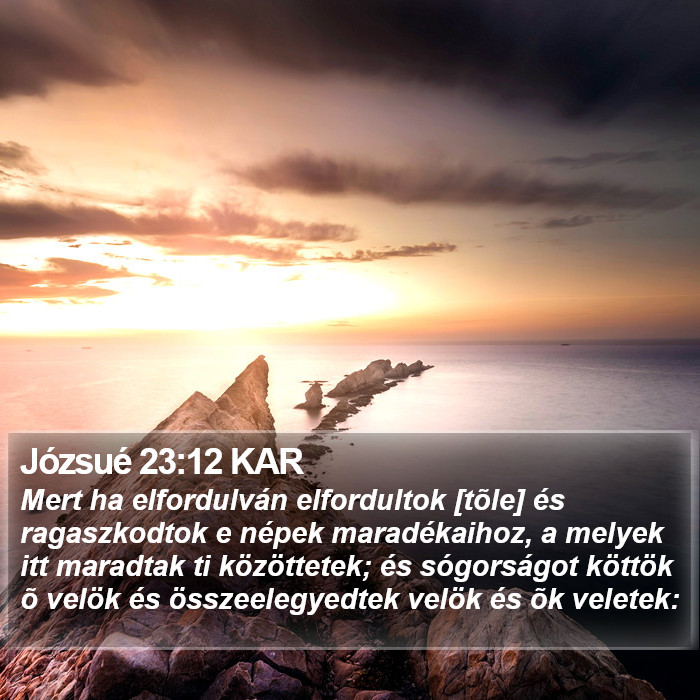 Józsué 23:12 KAR Bible Study