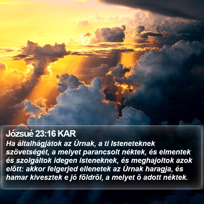 Józsué 23:16 KAR Bible Study