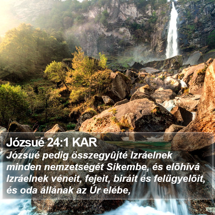 Józsué 24:1 KAR Bible Study