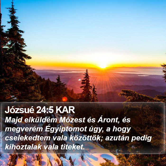 Józsué 24:5 KAR Bible Study