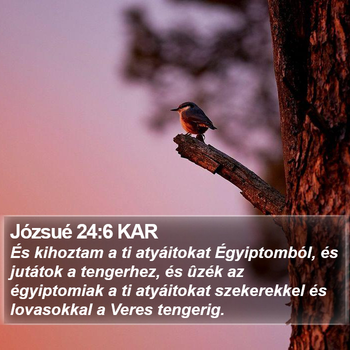 Józsué 24:6 KAR Bible Study