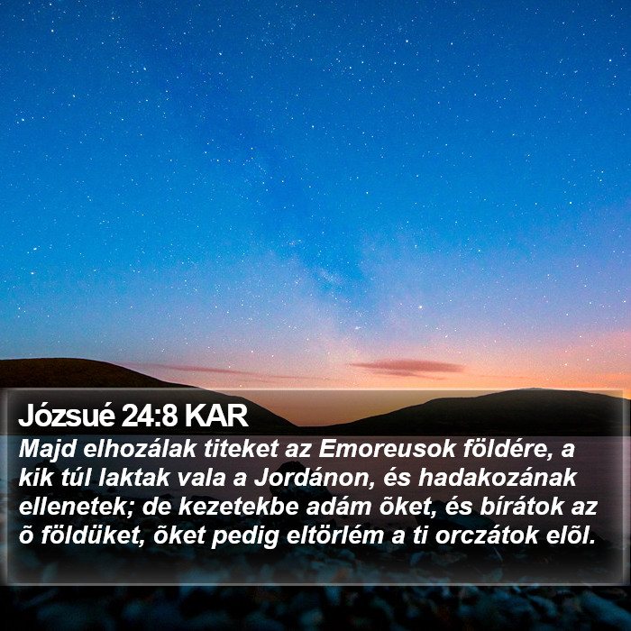 Józsué 24:8 KAR Bible Study