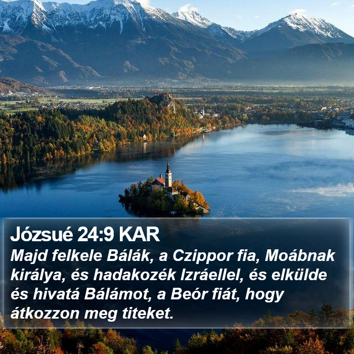 Józsué 24:9 KAR Bible Study