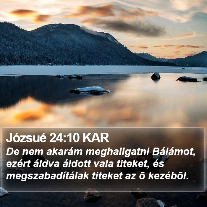 Józsué 24:10 KAR Bible Study