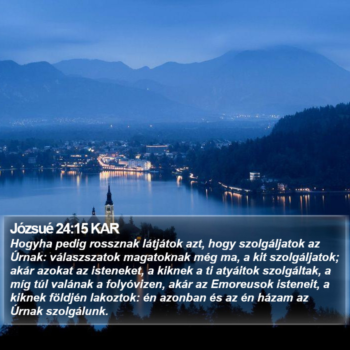 Józsué 24:15 KAR Bible Study