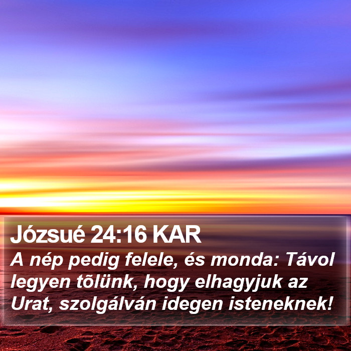 Józsué 24:16 KAR Bible Study