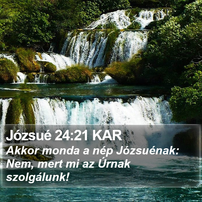 Józsué 24:21 KAR Bible Study