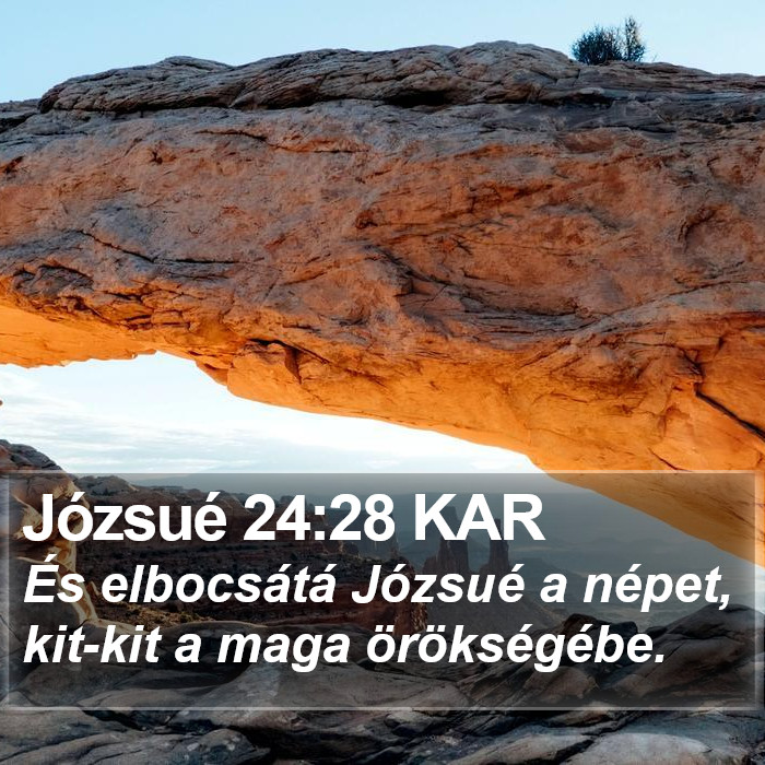 Józsué 24:28 KAR Bible Study