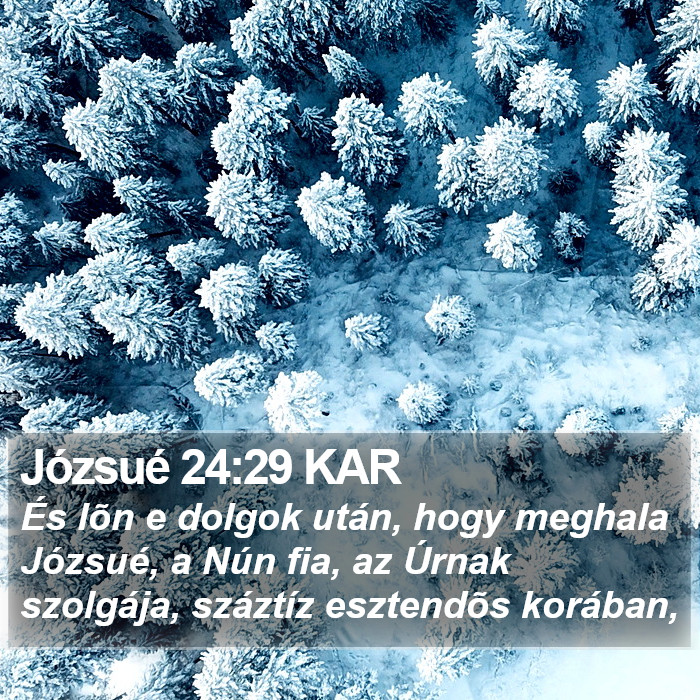 Józsué 24:29 KAR Bible Study