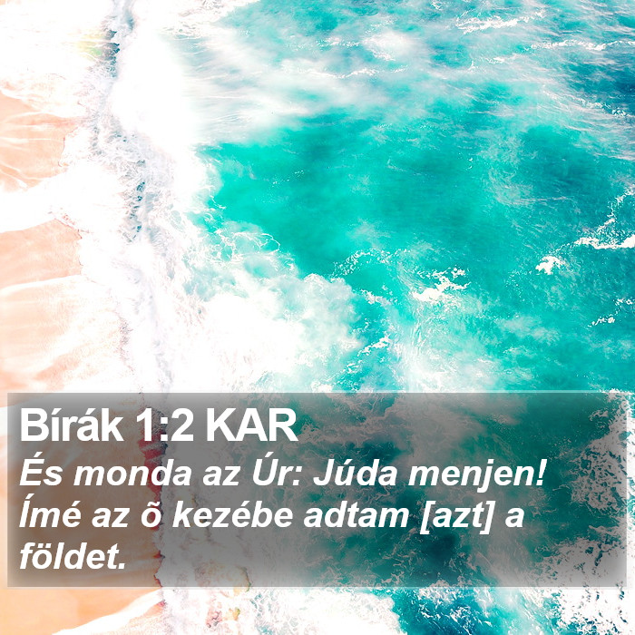 Bírák 1:2 KAR Bible Study