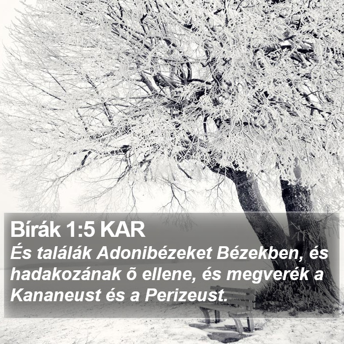 Bírák 1:5 KAR Bible Study