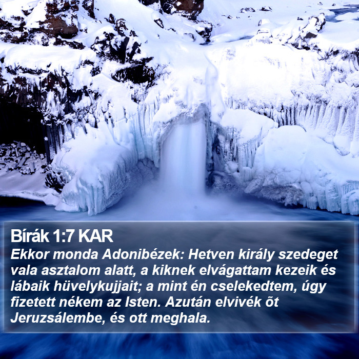 Bírák 1:7 KAR Bible Study