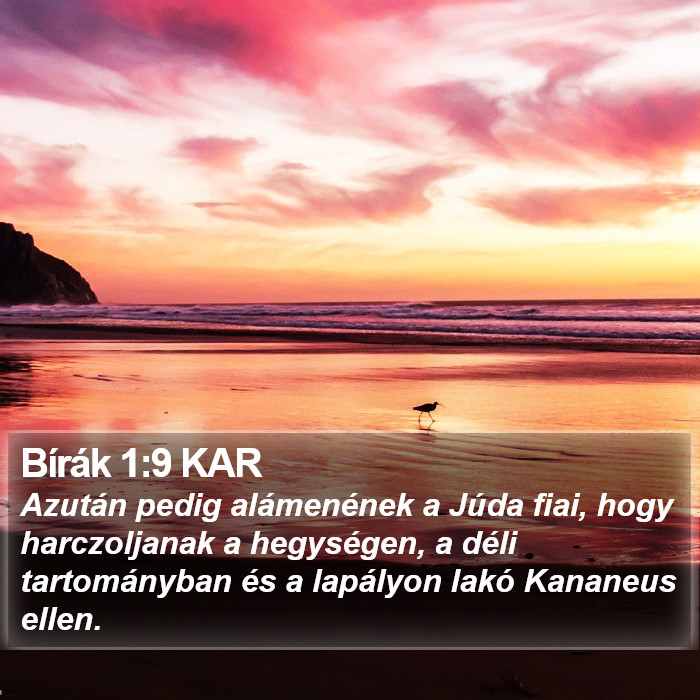 Bírák 1:9 KAR Bible Study