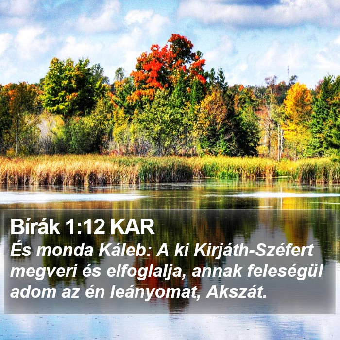 Bírák 1:12 KAR Bible Study