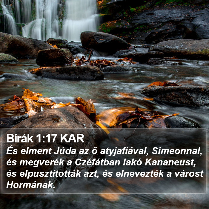 Bírák 1:17 KAR Bible Study