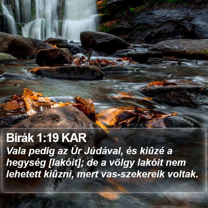 Bírák 1:19 KAR Bible Study