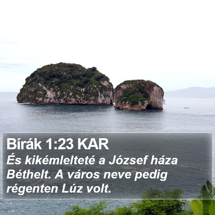 Bírák 1:23 KAR Bible Study