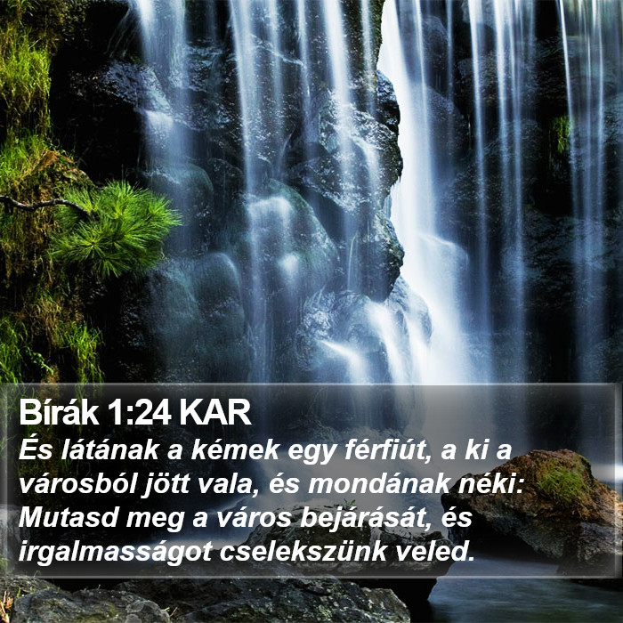 Bírák 1:24 KAR Bible Study