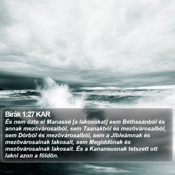 Bírák 1:27 KAR Bible Study