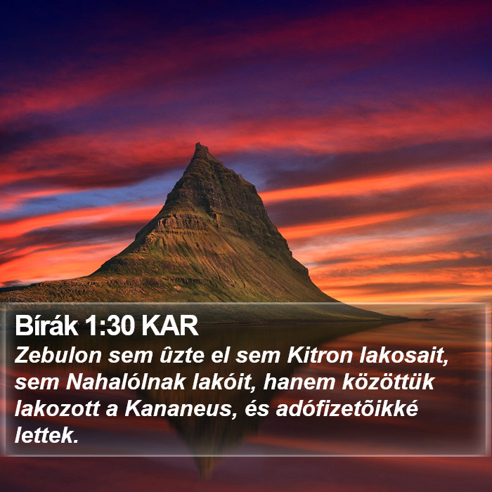 Bírák 1:30 KAR Bible Study