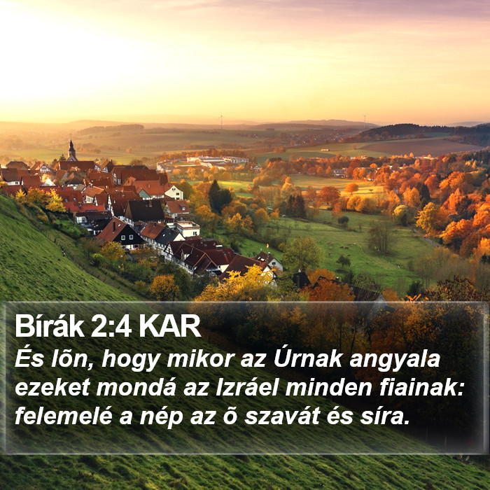 Bírák 2:4 KAR Bible Study