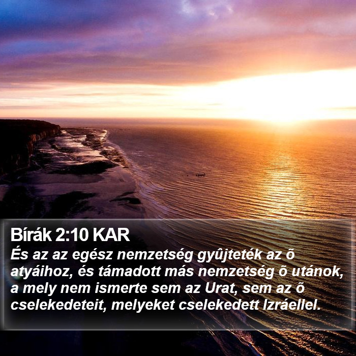 Bírák 2:10 KAR Bible Study