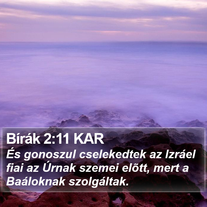 Bírák 2:11 KAR Bible Study