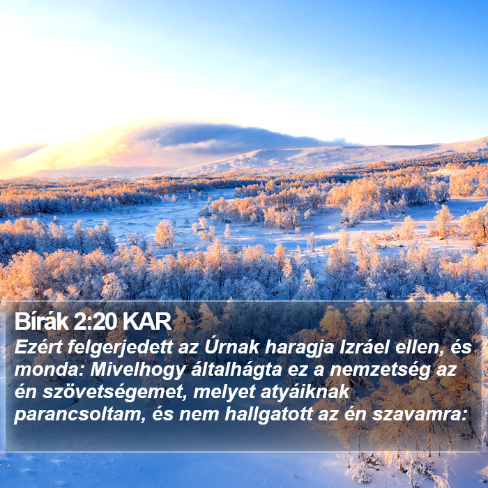 Bírák 2:20 KAR Bible Study