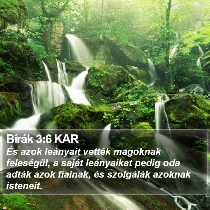 Bírák 3:6 KAR Bible Study