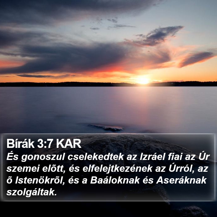 Bírák 3:7 KAR Bible Study