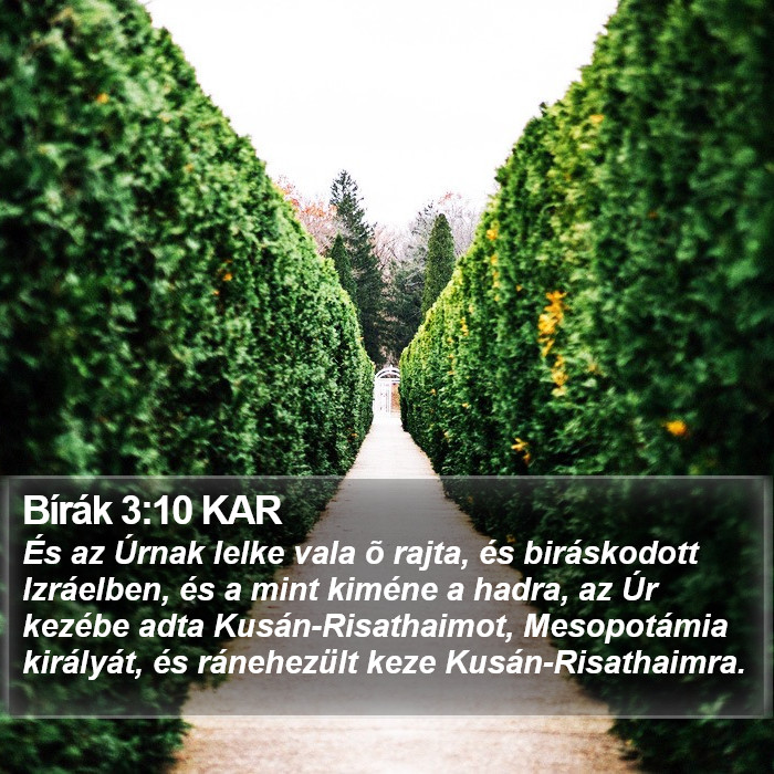 Bírák 3:10 KAR Bible Study