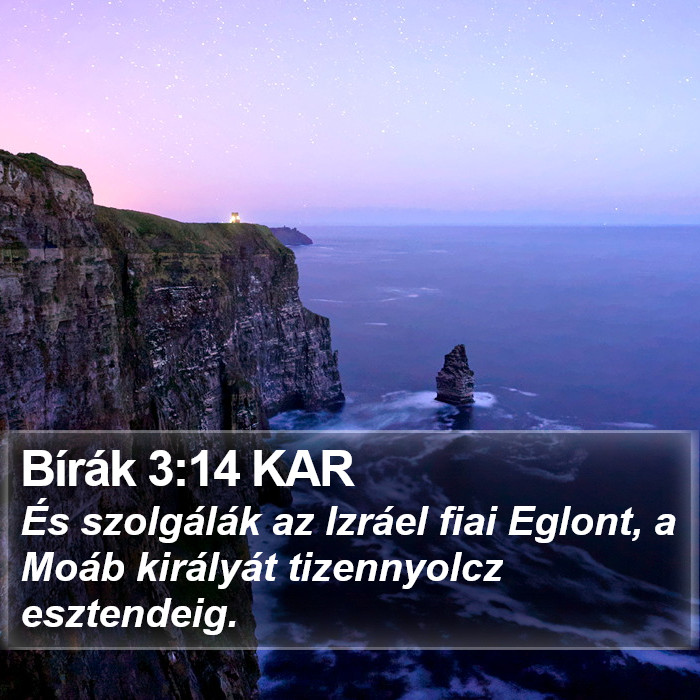 Bírák 3:14 KAR Bible Study