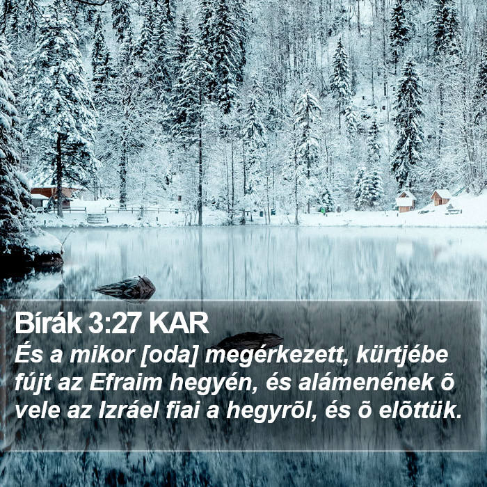 Bírák 3:27 KAR Bible Study