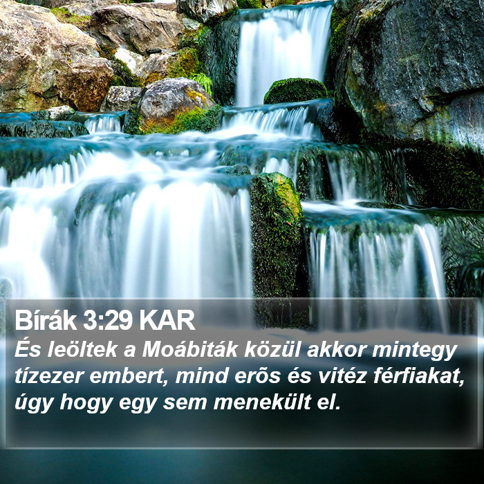 Bírák 3:29 KAR Bible Study