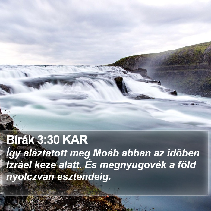 Bírák 3:30 KAR Bible Study