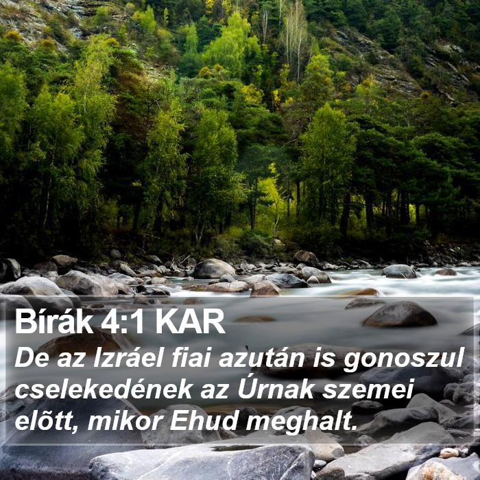 Bírák 4:1 KAR Bible Study