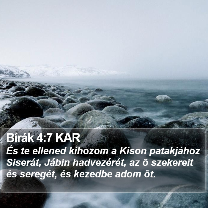 Bírák 4:7 KAR Bible Study