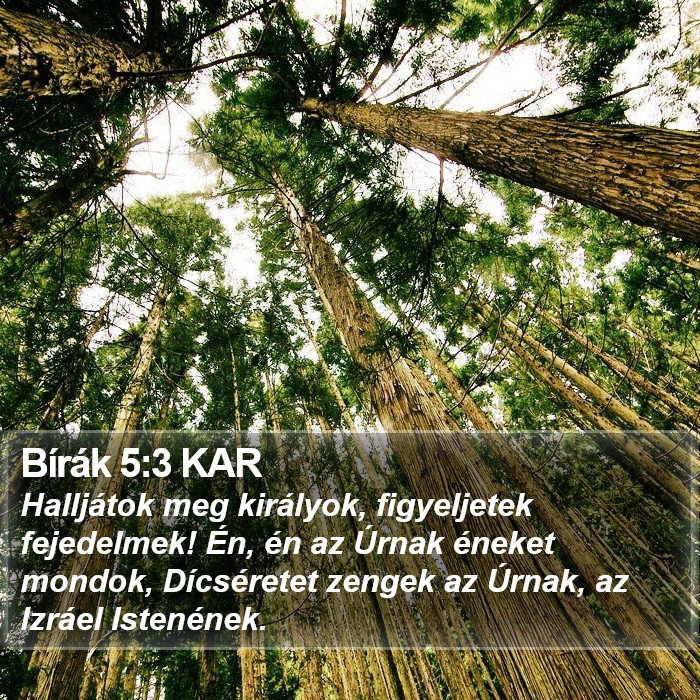 Bírák 5:3 KAR Bible Study