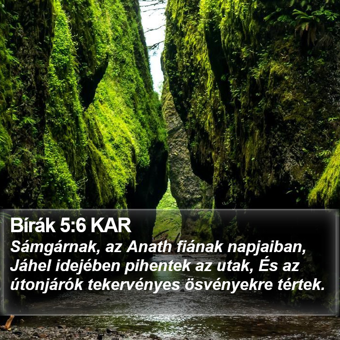 Bírák 5:6 KAR Bible Study