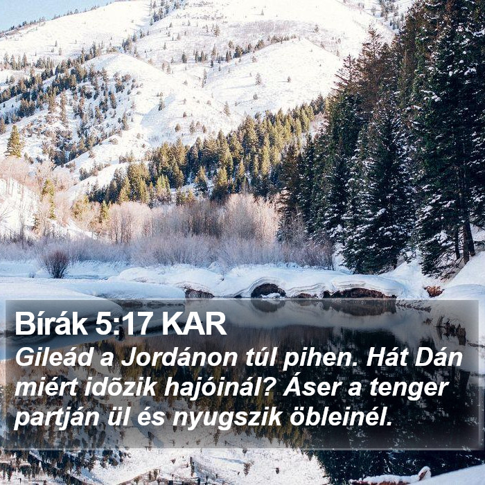 Bírák 5:17 KAR Bible Study