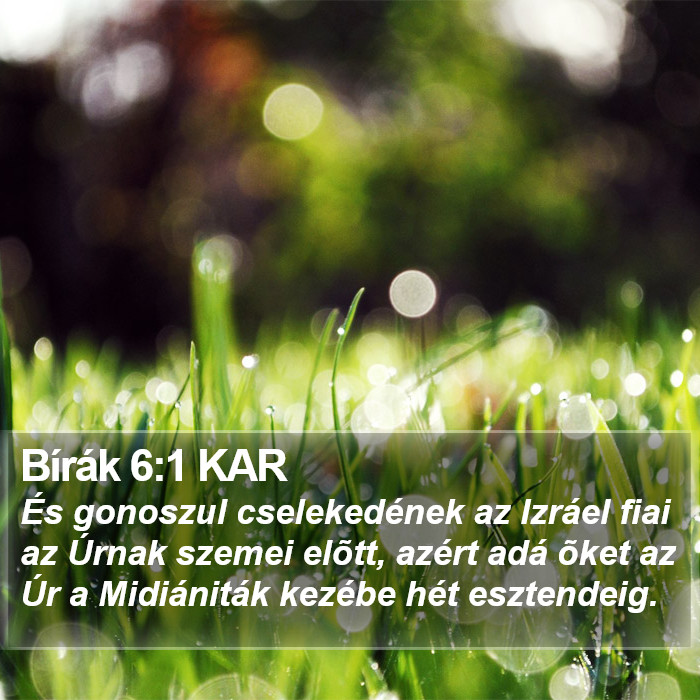 Bírák 6:1 KAR Bible Study