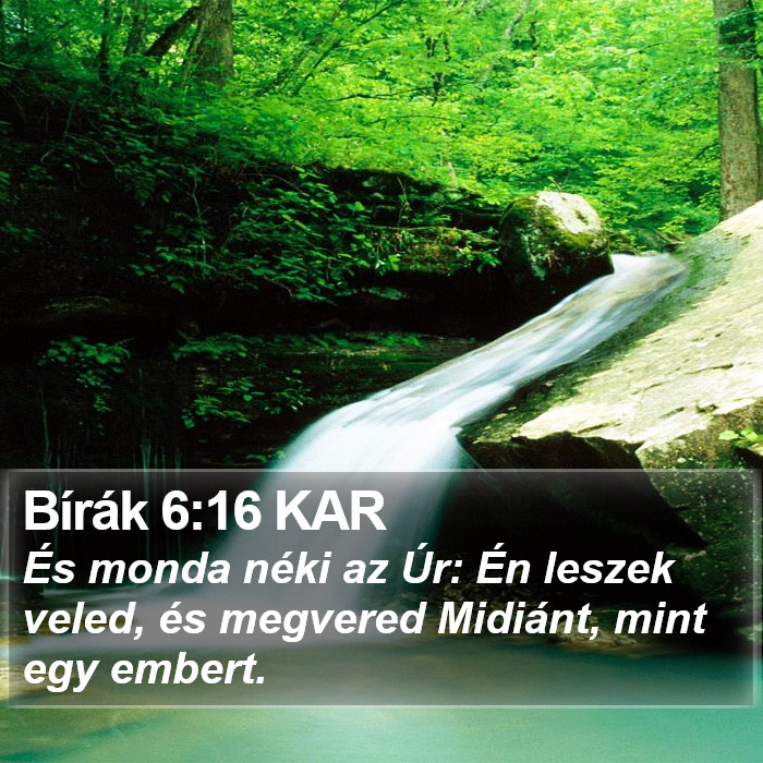 Bírák 6:16 KAR Bible Study