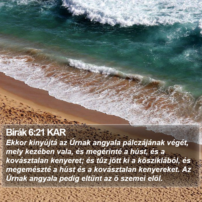 Bírák 6:21 KAR Bible Study