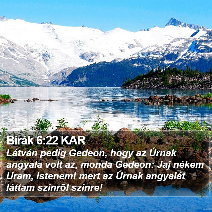 Bírák 6:22 KAR Bible Study