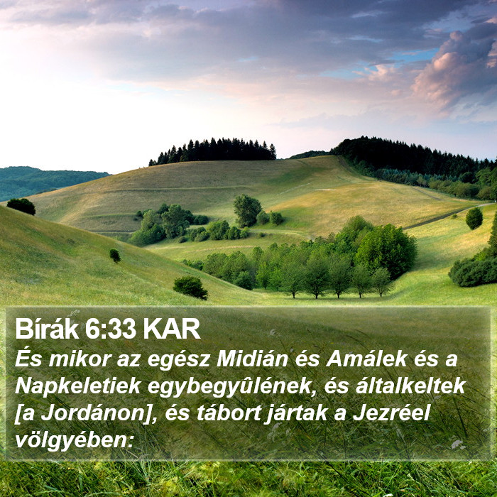 Bírák 6:33 KAR Bible Study