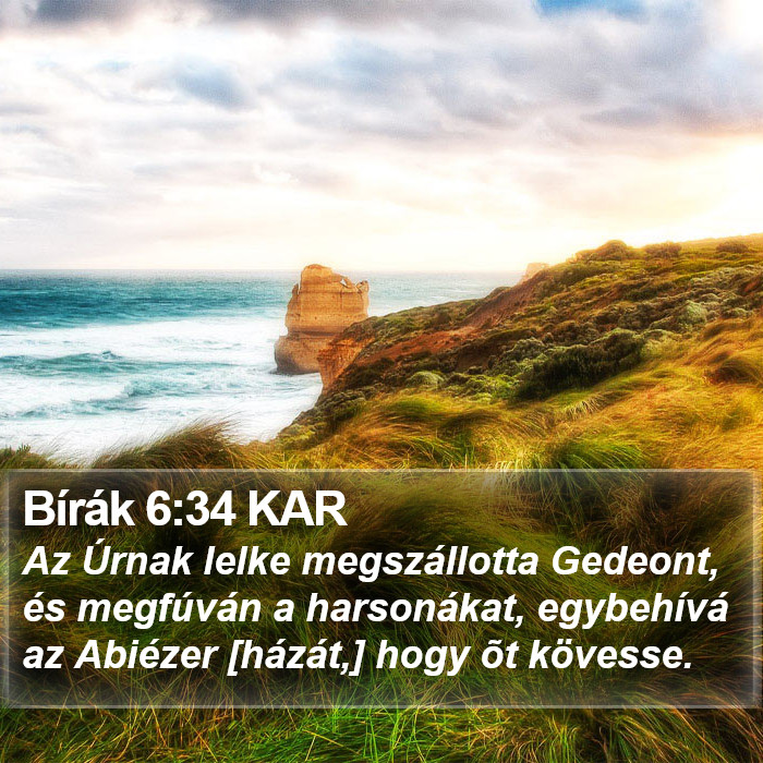 Bírák 6:34 KAR Bible Study