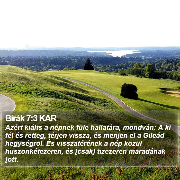 Bírák 7:3 KAR Bible Study