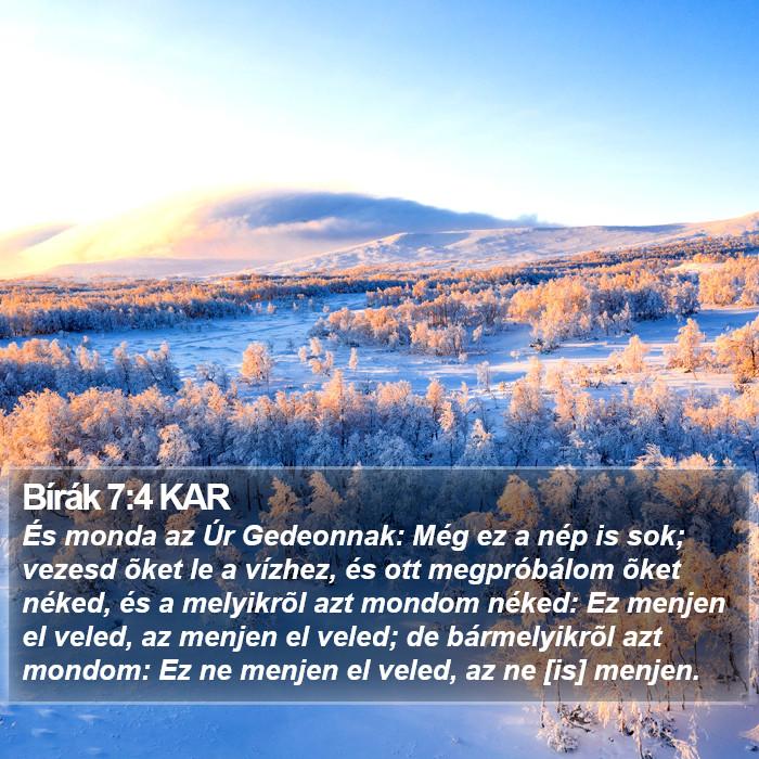 Bírák 7:4 KAR Bible Study